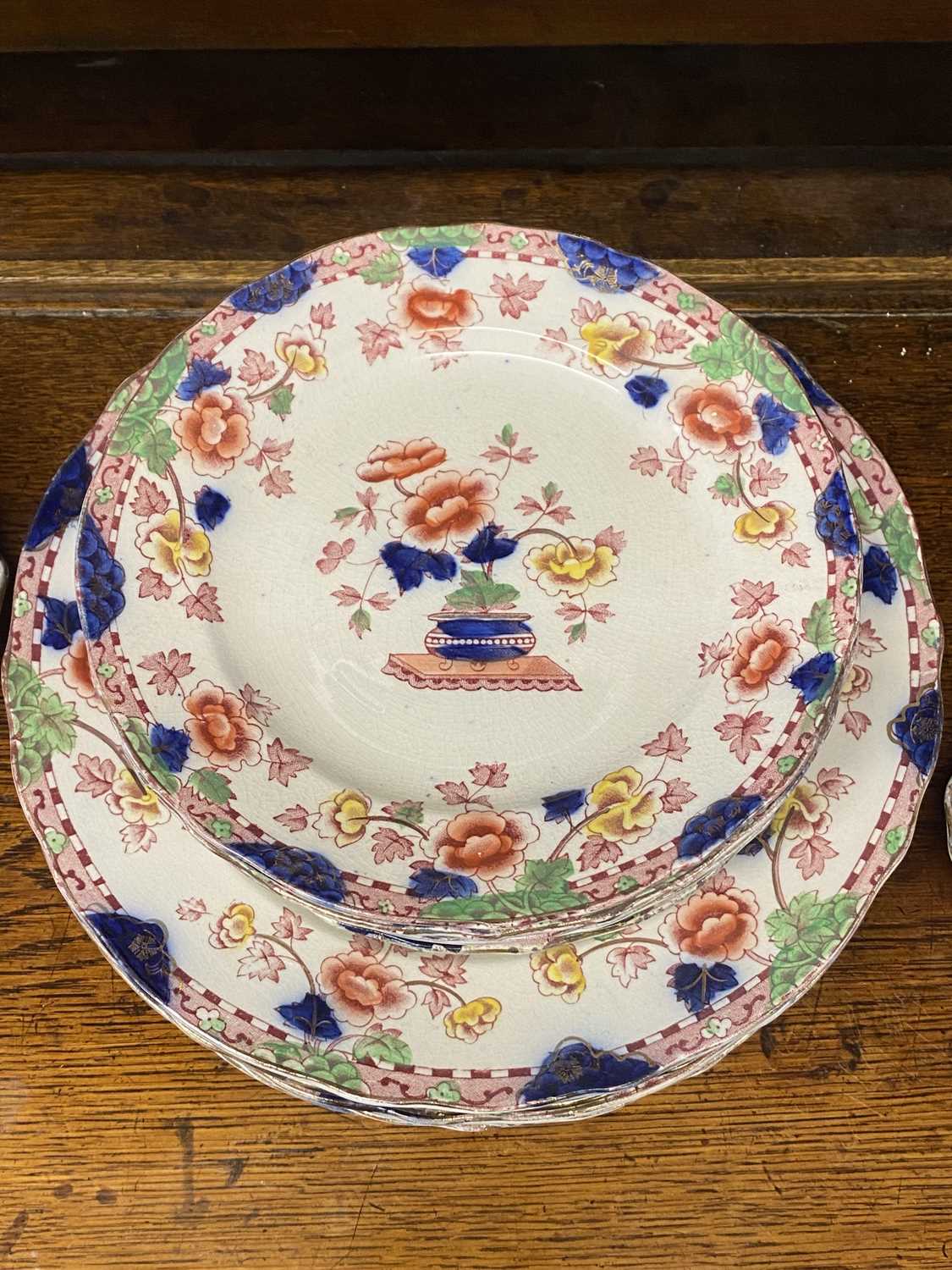 victorian 'pekin' pattern dinnerware, approx. 40 pieces victorian 'pekin' pattern dinnerware, approx. 40 pieces