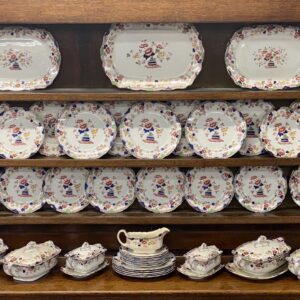 victorian 'pekin' pattern dinnerware, approx. 40 pieces